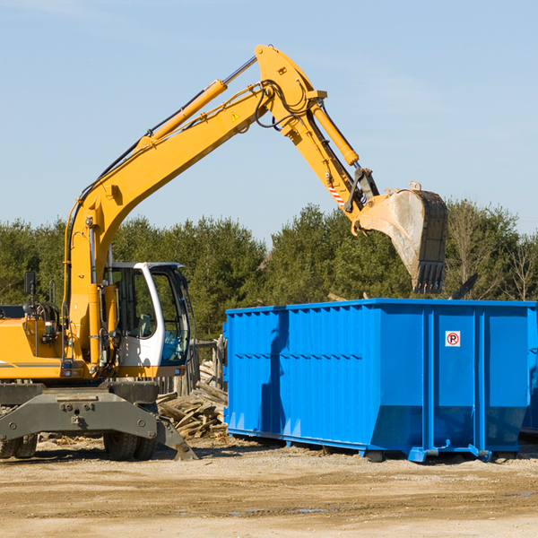 what size residential dumpster rentals are available in Melrose Iowa